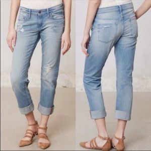 ⭐️NWOT Anthropologie Pilcro Hyphen Distressed Crop